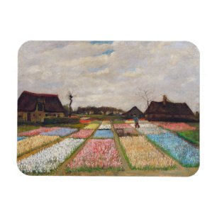 Vincent van Gogh - Flower Beds in Nederland Magneet