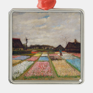 Vincent van Gogh - Flower Beds in Nederland Metalen Ornament
