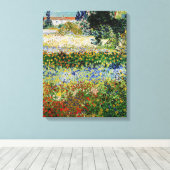 Vincent van Gogh - Flowering Garden Canvas Afdruk (Insitu (Houten vloer))