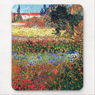 Vincent Van Gogh - Flowering Garden Fine Art Muismat
