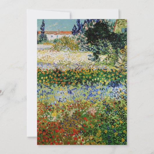 Vincent van Gogh - Flowering Garden Kaart (Voorkant)