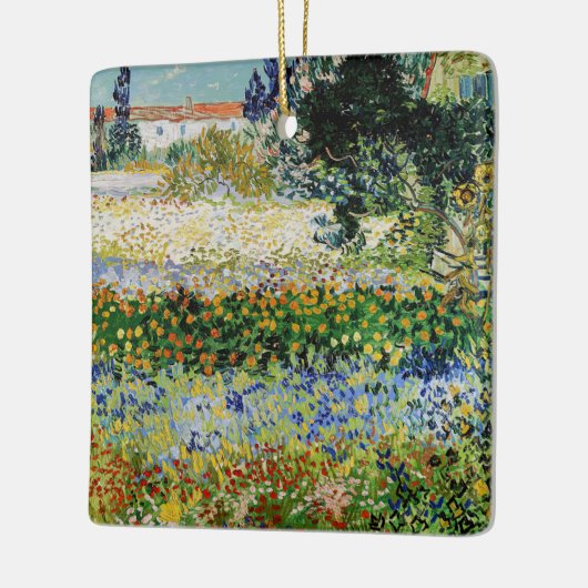 Vincent van Gogh - Flowering Garden Keramisch Ornament (Links)