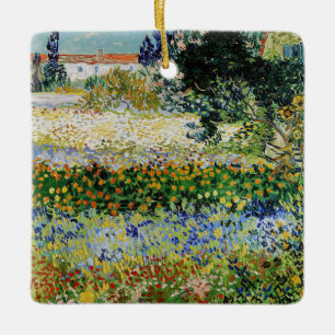 Vincent van Gogh - Flowering Garden Keramisch Ornament