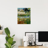 Vincent van Gogh - Flowering Garden Poster (Thuiskantoor)