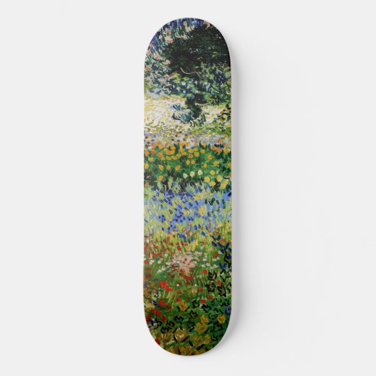 Vincent van Gogh - Flowering Garden Skateboard (Voorkant)