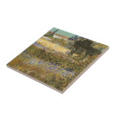 Vincent van Gogh - Flowering Garden Tegeltje (Zijkant)