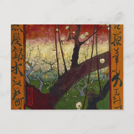 Vincent Van Gogh Flowering Plum Tree Art Briefkaart (Voorkant)