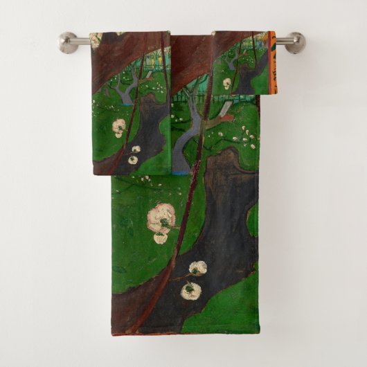 Vincent van Gogh - Flowering Plum Tree Bad Handdoek (Insitu)