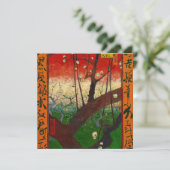 Vincent van Gogh - Flowering Plum Tree Bedankkaart (Staand voorkant)
