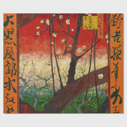 Vincent van Gogh - Flowering Plum Tree Cadeaupapier (Vlak)