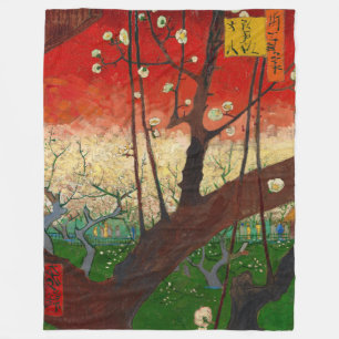 Vincent van Gogh - Flowering Plum Tree Fleece Deken
