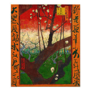 Vincent van Gogh - Flowering Plum Tree Foto Afdruk
