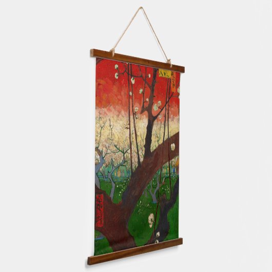Vincent van Gogh - Flowering Plum Tree Hangend Wandkleed (Gebogen)