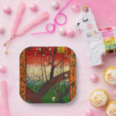 Vincent van Gogh - Flowering Plum Tree Papieren Bordje (Feest)