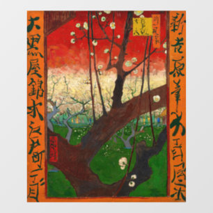 Vincent van Gogh - Flowering Plum Tree Raamsticker
