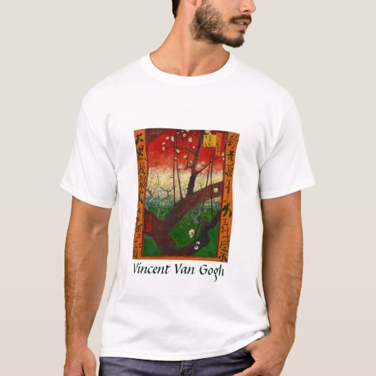 Vincent van Gogh - Flowering Plum Tree T-shirt (Voorkant)