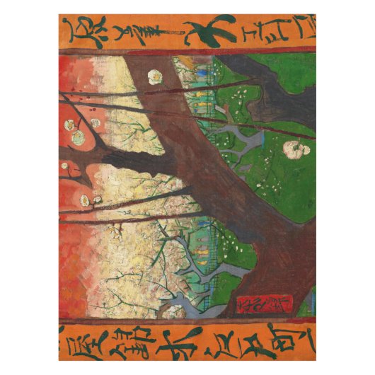 Vincent van Gogh - Flowering Plum Tree Tafelkleed (Voorkant)