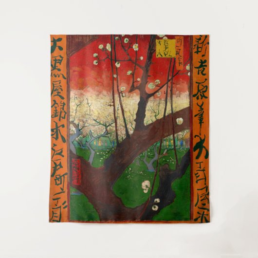 Vincent van Gogh - Flowering Plum Tree Wandkleed (Voorkant)