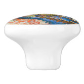 Vincent van Gogh - Four Cut Sunflower Keramische Knop (Zijkant)