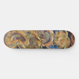 Vincent van Gogh - Four Cut Sunflower Skateboard