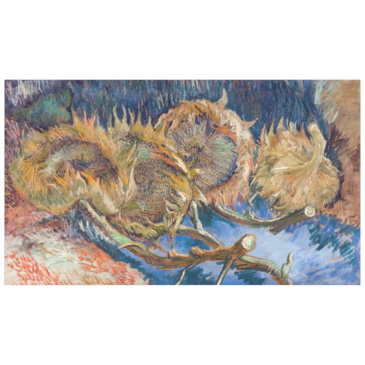 Vincent van Gogh - Four Cut Sunflower Tafelkleed (Voorkant (Horizontaal))
