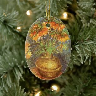 Vincent van Gogh - Fritillaria in een koperen vaas Keramisch Ornament
