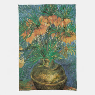 Vincent van Gogh - Fritillaria in een koperen vaas Theedoek
