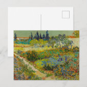 Vincent Van Gogh Garden in Arles Briefkaart (Voorkant / Achterkant)