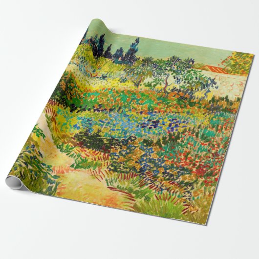 Vincent Van Gogh Garden in Arles Cadeaupapier (Uitgerold)