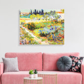 Vincent van Gogh - Garden in Arles Canvas Afdruk (Insitu (Woonkamer))