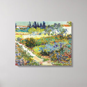 Vincent van Gogh Garden in Arles Canvas Afdruk