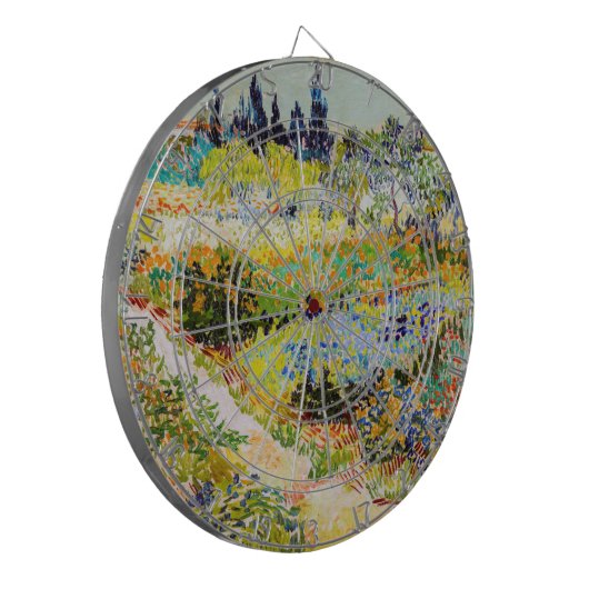 Vincent van Gogh - Garden in Arles Dartbord (Voorkant Links)