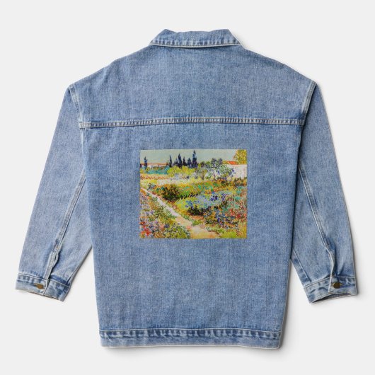 Vincent van Gogh - Garden in Arles Denim Jacket (Achterkant)