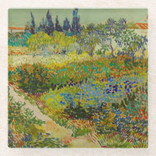 Vincent Van Gogh Garden in Arles Glazen Onderzetter