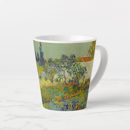 Vincent Van Gogh Garden in Arles Latte Mok (Rechterhoek)