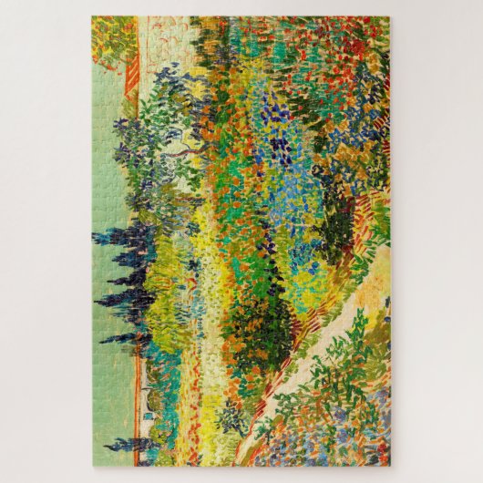 Vincent Van Gogh Garden in Arles Legpuzzel (Verticaal)