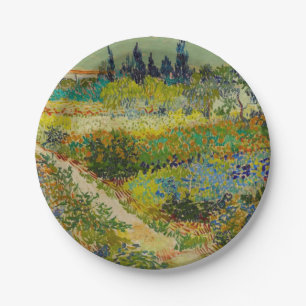 Vincent Van Gogh Garden in Arles Papieren Bordje