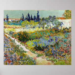 Vincent van Gogh Garden in Arles Poster