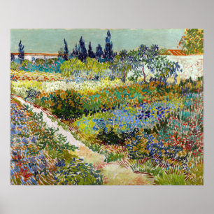 Vincent van Gogh Garden in Arles Poster