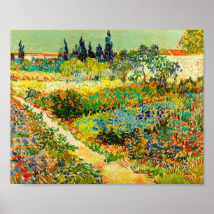Vincent Van Gogh Garden in Arles Poster