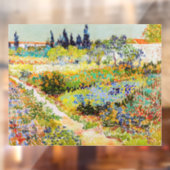 Vincent van Gogh - Garden in Arles Raamsticker (Vel 2)