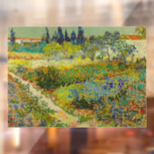 Vincent Van Gogh Garden in Arles Raamsticker (Vel 2)