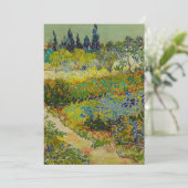 Vincent Van Gogh Garden in Arles Save The Date (Staand voorkant)