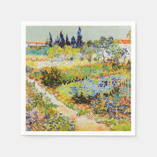 Vincent van Gogh - Garden in Arles Servet (Voorkant)