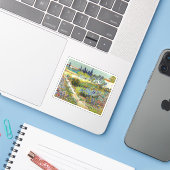 Vincent van Gogh Garden in Arles Sticker (Laptop met iPhone)