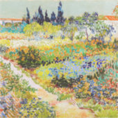 Vincent van Gogh - Garden in Arles Sticker (Voorkant)