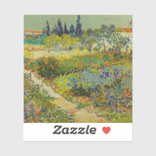Vincent Van Gogh Garden in Arles Sticker