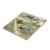 Vincent Van Gogh Garden in Arles Tegeltje (Zijkant)