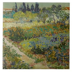 Vincent van Gogh - Garden in Arles Tegeltje