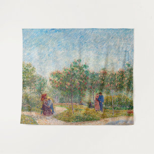 Vincent van Gogh - Garden in Montmarte met Lovers Wandkleed